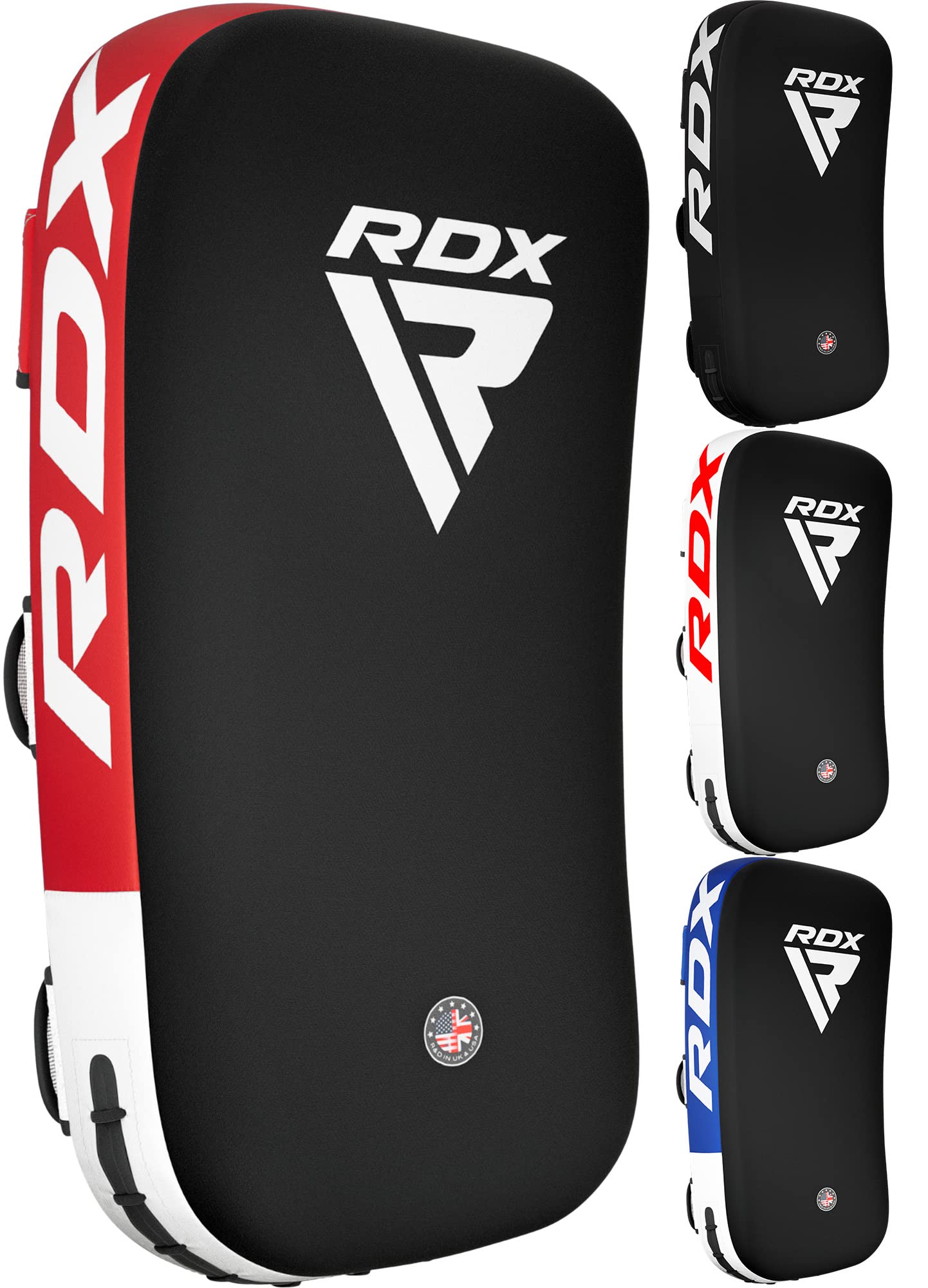 RDX Muay Thai Pad for Training,Curved Kickboxing kicking strike Shield,Coaching Kick Boxing, MMA, Martial Arts, Karate, Taekwondo, Punching, Foot, Knee and Elbow Target (One Pad Only)