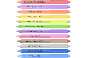 WY WENYUAN 12Pcs Funny Adult Ballpoint Pens Set, Quick-Drying Black Ink, Lightweight & Smooth Writing for Office Gifts, School, Adults (Medium/Fine Point)