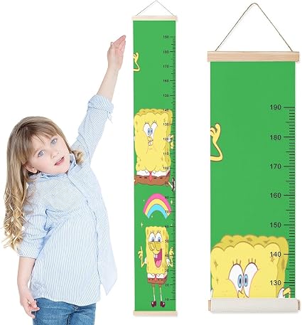 Amazon Co Jp 子供身長計 壁掛け 6cm 身長測定シール 子供の成長記録 子供部屋部屋の装飾 おしゃれ かわいい 壁紙 壁ステッカ スポンジボブ1 ホーム キッチン