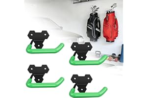 Herbert-fty Wall Mounted Golf Bag Hangers for Garage, Golf Bag Hooks for Garage, Wall Mounted Golf Bag Holder, Adjustable Gol