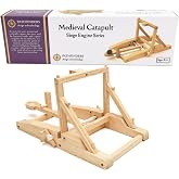 PATHFINDERS Medieval Catapult STEM Building Kit | Wooden Catapult Model | Mechanical Engineering, Physics &amp; Historical Siege Project
