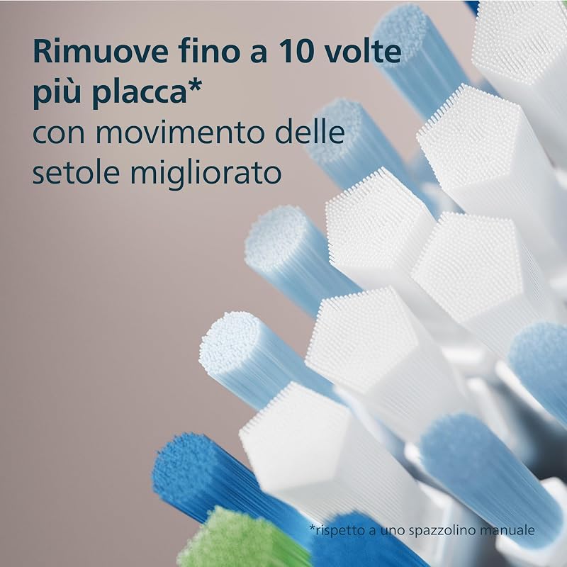 Sonicare C3 Premium Plaque Defence, testine di ricambio originali, nero, confezione da 2, HX9042/88, Nuovo, 2 Testine