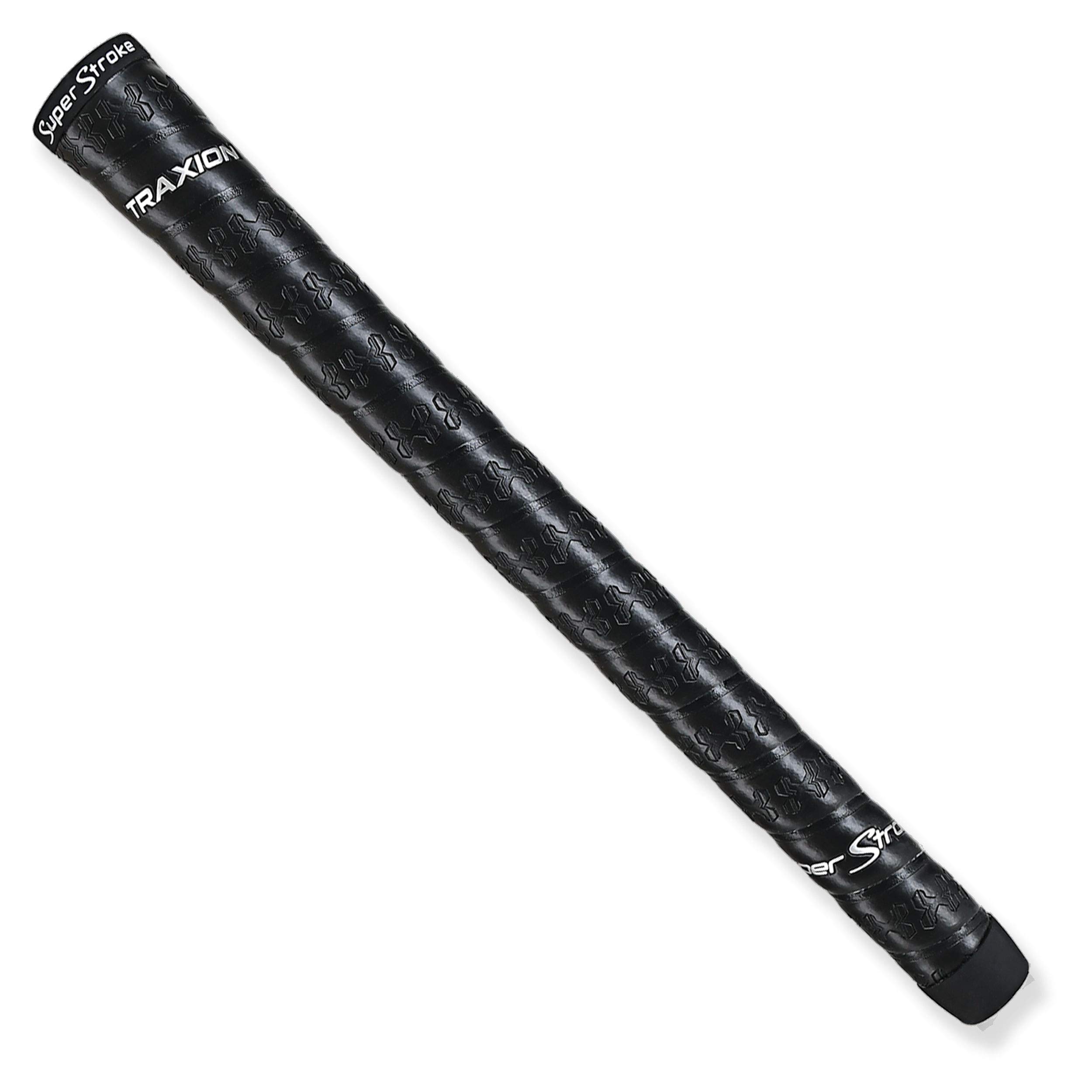 Photo 1 of SuperStroke Traxion™ Wrap Gold Club Grip, Black (Standard) | Advanced Surface Texture That Improves Feedback and Tack | Extreme Grip Provides Stability and Feedback | Transfer Speed More Effectively