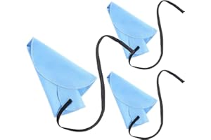 Prasacco 3-Piece Clarinet Swab Cloth Kit - Inside Tube Cleaning Swabs, Suitable for Clarinet, Piccolo, Flute, Saxophone (Blue)