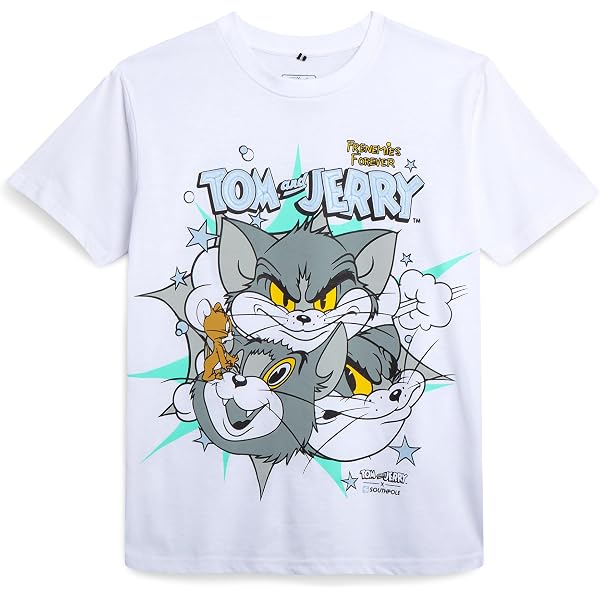Amazon.com: Tom & Jerry Officially Licensed Vintage Comic Ringer 