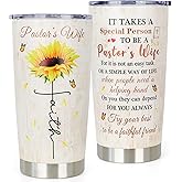 Appreciation Gifts for Pastor Wife - Unique Christmas Birthday Gifts for Pastor Women - Appreciation Day Pastors Gift for Her - Christian Religious Pastors Gift for Wife -20oz Stainless Steel Tumbler