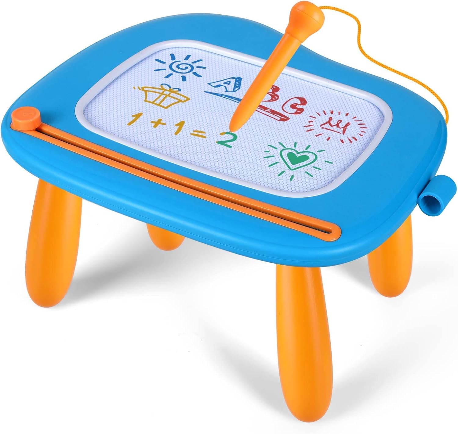Photo 1 of Smasiagon Magnetic Drawing Board for Kids - Toddler Toys for Age 1-2 Boys Girls - Educational Learning Toys for 1 2 3 Year Old Baby Birthday Gifts (Blue)