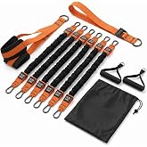 Pull Up Assistance Bands, 6 Resistance Bands Up to 450 lbs | 6 Resistance Bands Up to 450 lbs, Dual Foot Support, Handles, Strap and Storage Bag, Home Gym Strength Training