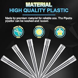 OIIKI Universal Pipette Tips, 50pcs 10ml Liquid
