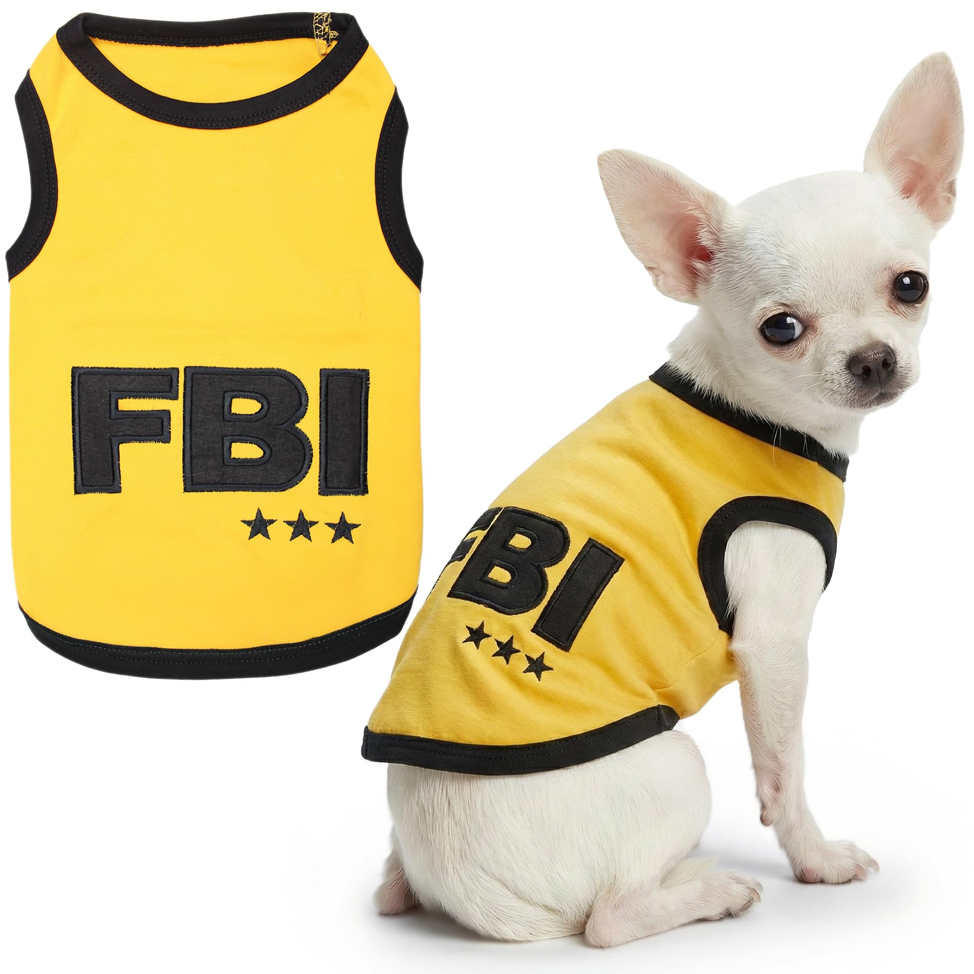 Parisian Pet FBI Dog T-Shirt, XX-Small