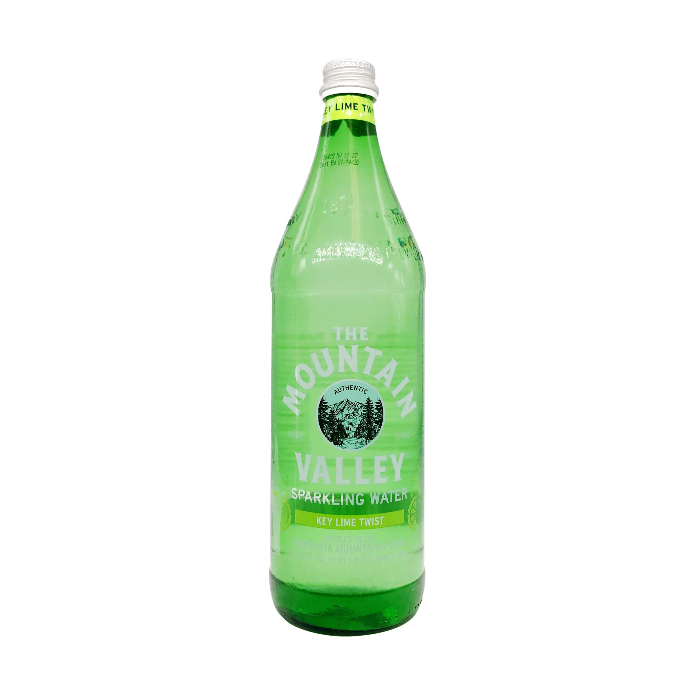 Photo 1 of Mountain Valley Spring Sparkling Water Lime, 1 Ounce