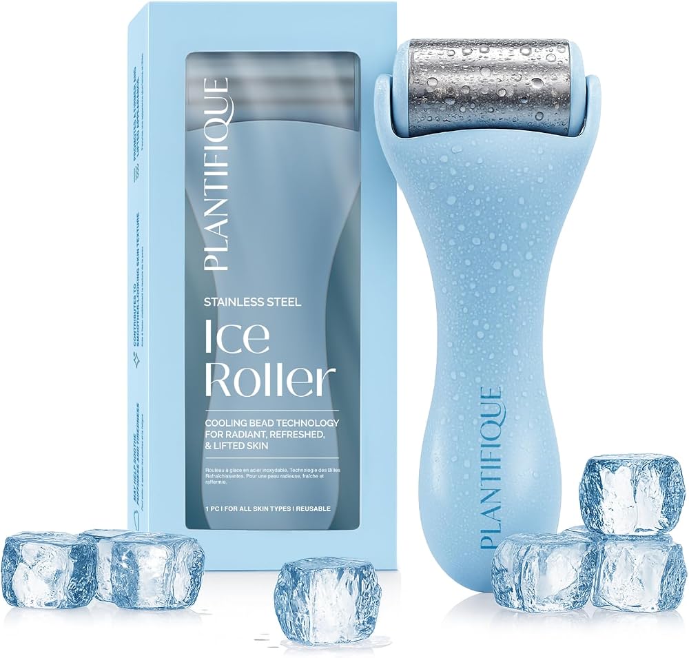 PLANTIFIQUE Facial Ice Roller Stainless Steel Massage Tool