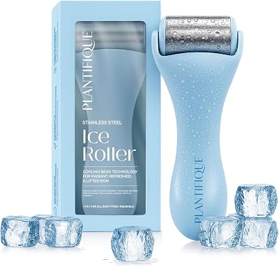 PLANTIFIQUE Facial Ice Roller Stainless Steel Massage Tool