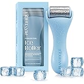 PLANTIFIQUE Facial Ice Roller - Puffiness Cryotherapy Skin Care Massage Tool - Stainless Steel Roller for Men & Women - Metal Massager for Face, Eyes and Body