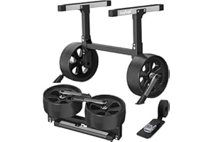 GanFindX Kayak Cart Heavy-Duty Aluminum Foldable Kayak Canoe Trolley with Adjustable Elastic Straps | Portable Lightweight Kayak Cart Dolly