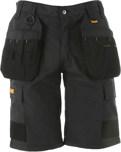 DEWALT Cheverley L Grey Polycotton Shorts 36W with Re-enforced Holster