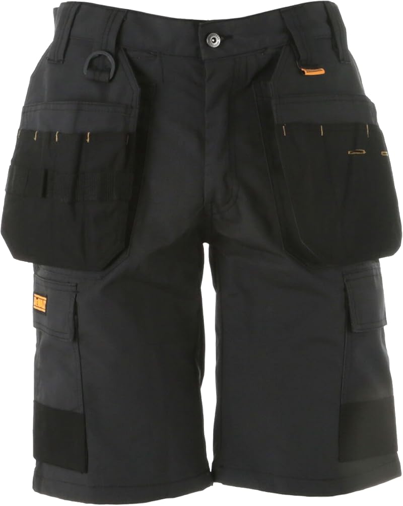 DEWALT Cheverley L Grey Polycotton Shorts 36W with Re-enforced Holster