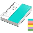 EMSHOI B5 Spiral Notebook College Ruled Lined Journal, Large 7.48" X 10.15", 300 Pages/150 Sheets, 100gsm Thick Paper, Waterproof Hardcover, for Office School Women Men Work Writing Notes-LightBlue
