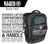 Klein Tools Electrician Backpack 25 Pockets Laptop Compartment Tradesman Pro view 4