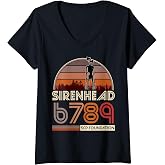 Womens Sirenhead SCP-6789 SCP Foundation V-Neck T-Shirt