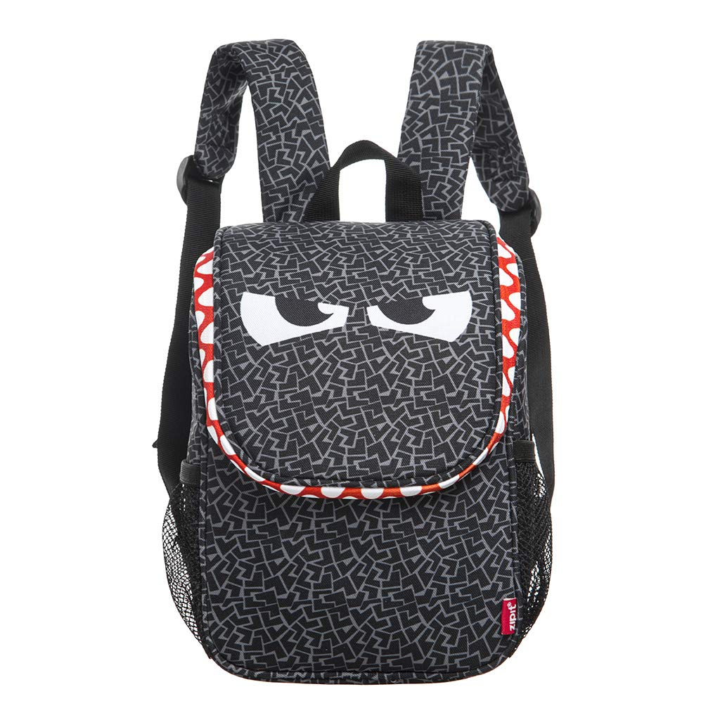 ZIPIT Wildlings Lunch Bag With Straps, Black
