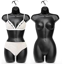 Set Of 4 Male Mannequin Torso Display Forms - Hollow Back, Stackable For T-Shirt & Clothing (Flesh, S-M Size)