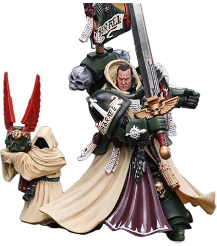 JOYTOY JT7684 Warhammer 40K Gli Angeli Oscuri, Angelo Oscuro Maestro Lazarus 1/18 Figure d'azione modello di soldato