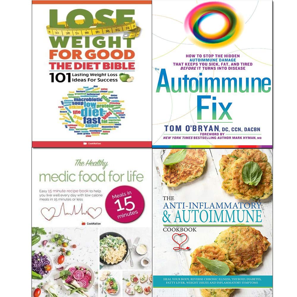 Autoimmune Fix Hardcover The Anti Inflammatory Autoimmune Cookbook Healthy Medic Food And Diet Bible 4 Books Collection Set Cooknation Tom O Bryan 9789123693511 Amazon Com Books