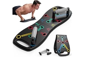 HOTWAVE Push Up Board, Portable Pushup Board for Men, Foldable Push-up Board, Multifunctional Push Up Board 20 in 1 at Home Gym, Pushup Handles for Chest Muscle Exercise Strength Training Equipment