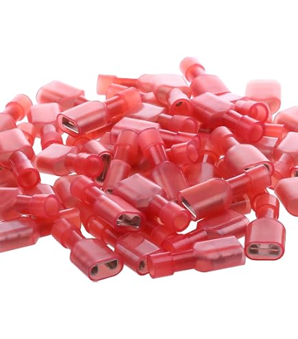 Kit 50 Connettori A Crimpare Isolati Maschio/femmina Spade 22-16 AWG Per Elettricista - 6