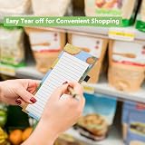 Thboxes 3 Pack Magnetic Fridge Shopping List Pad 180 Sheets 21x9cm With Pen Loop view 5