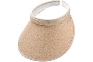 jecvxor Cloth Covered Slip-On Visor for Women, Adjustable Cap Sports Sun Visors for Men