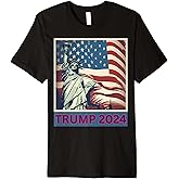Trump 2024 Statue Of Liberty Election USA Premium T-Shirt