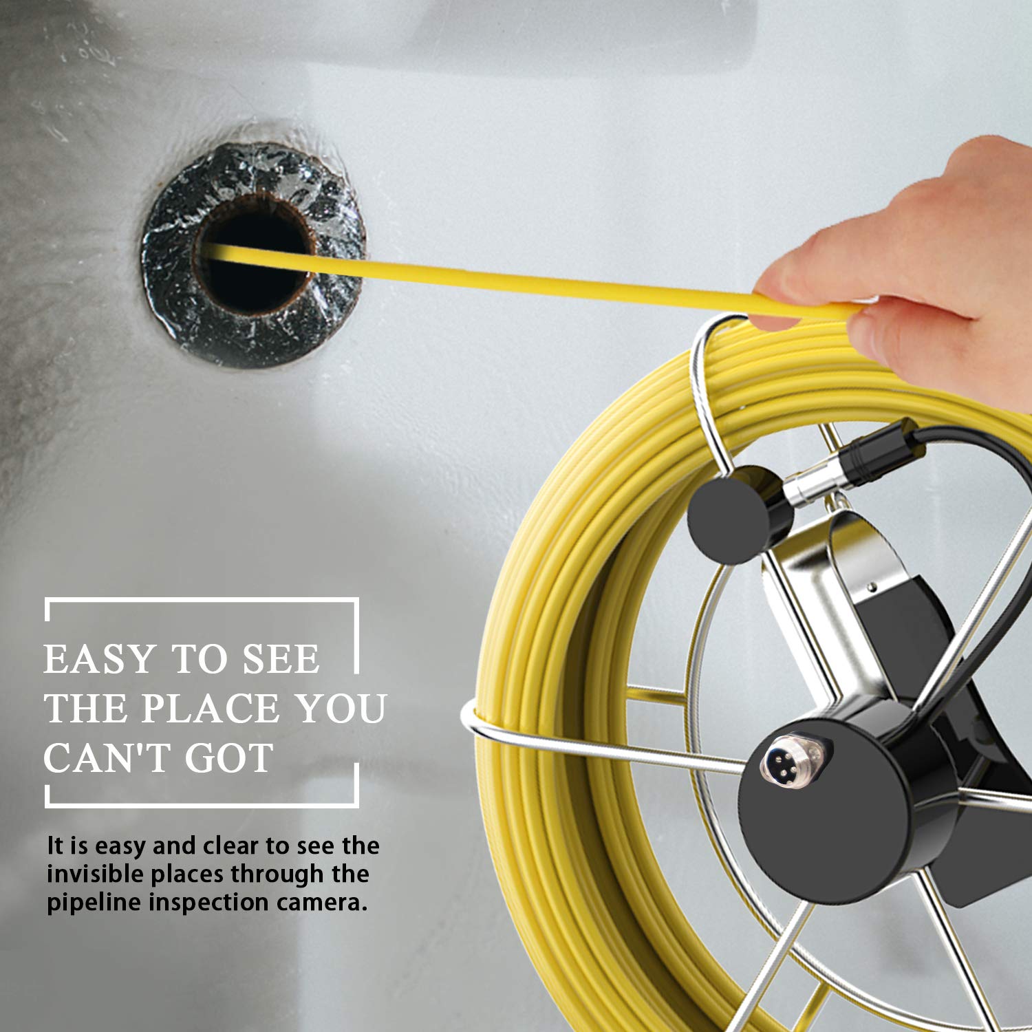 Inspection & Analysis Plumbing Camera 100ft Waterproof IP68 DVR Video