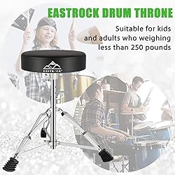 EASTROCK Drum Throne,Padded Drum Seat Drumming