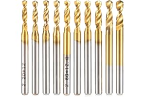 HUHAO CNC Machine Router Bit Mini PCB Carbide End Mill Tools 1/8 Shank Tip Cutting Bits CNC Milling Cutters Kit & CNC Cutter Milling (2.2-3.175)