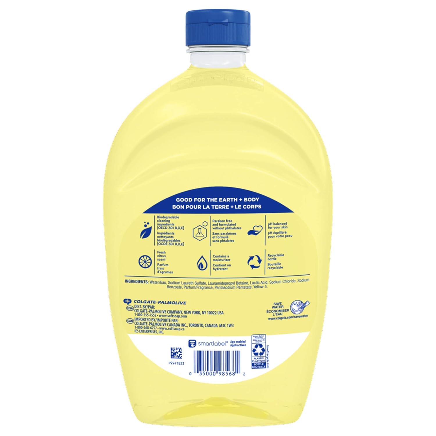SOFTSOAP Hand Soap Liquid Refill, Refreshing Citrus, Bulk Soap, 300oz Total (50oz | Pack of 6) (US07336A): Industrial & Scientific