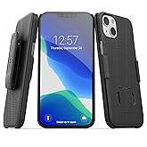 Encased DuraClip Designed for iPhone 13 MINI Belt Clip Case (2021) Slim Phone Cover with Holster (Black)