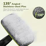Pecute Cat and Dog Brush Self Cleaning Slicker With Rounded Pins view 3
