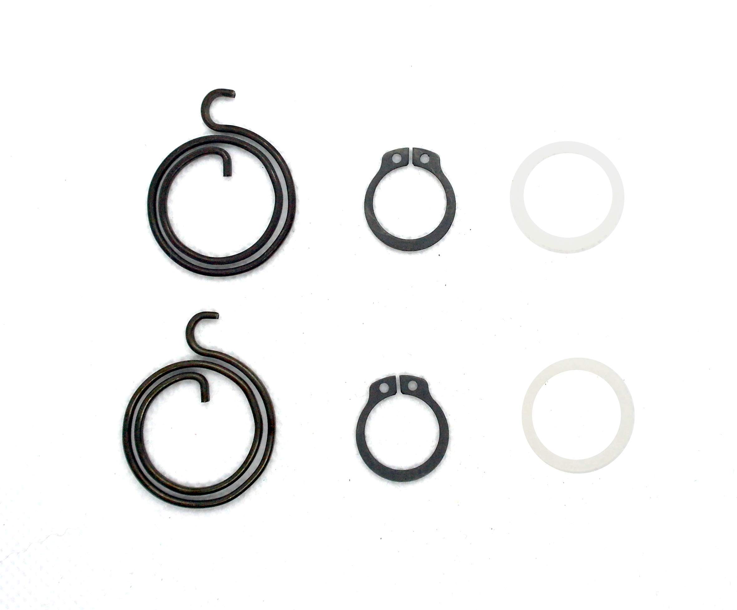 FixitFlo Door Handle Repair KIT: 2 Springs 2 Circlips and 2 Nylon Washers (KIT 4B (2 Turns x 1.8mm Thick, Circlips & 20.7mm)