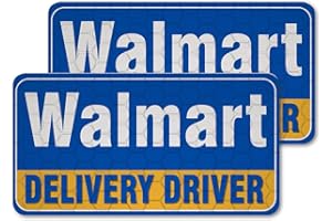 PICASSOSKY Spark Delivery Driver Sign (2 Pack) - Reflective, Durable, and Secure Magnetic Display for Delivery Personnel