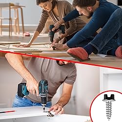 Bopowo Self-Tapping Gutter Screws Black Painted