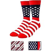 HAPPYPOP Funny Gifts for Men - Dad Music Golfing Guitar Bowling Republican Husband Socks