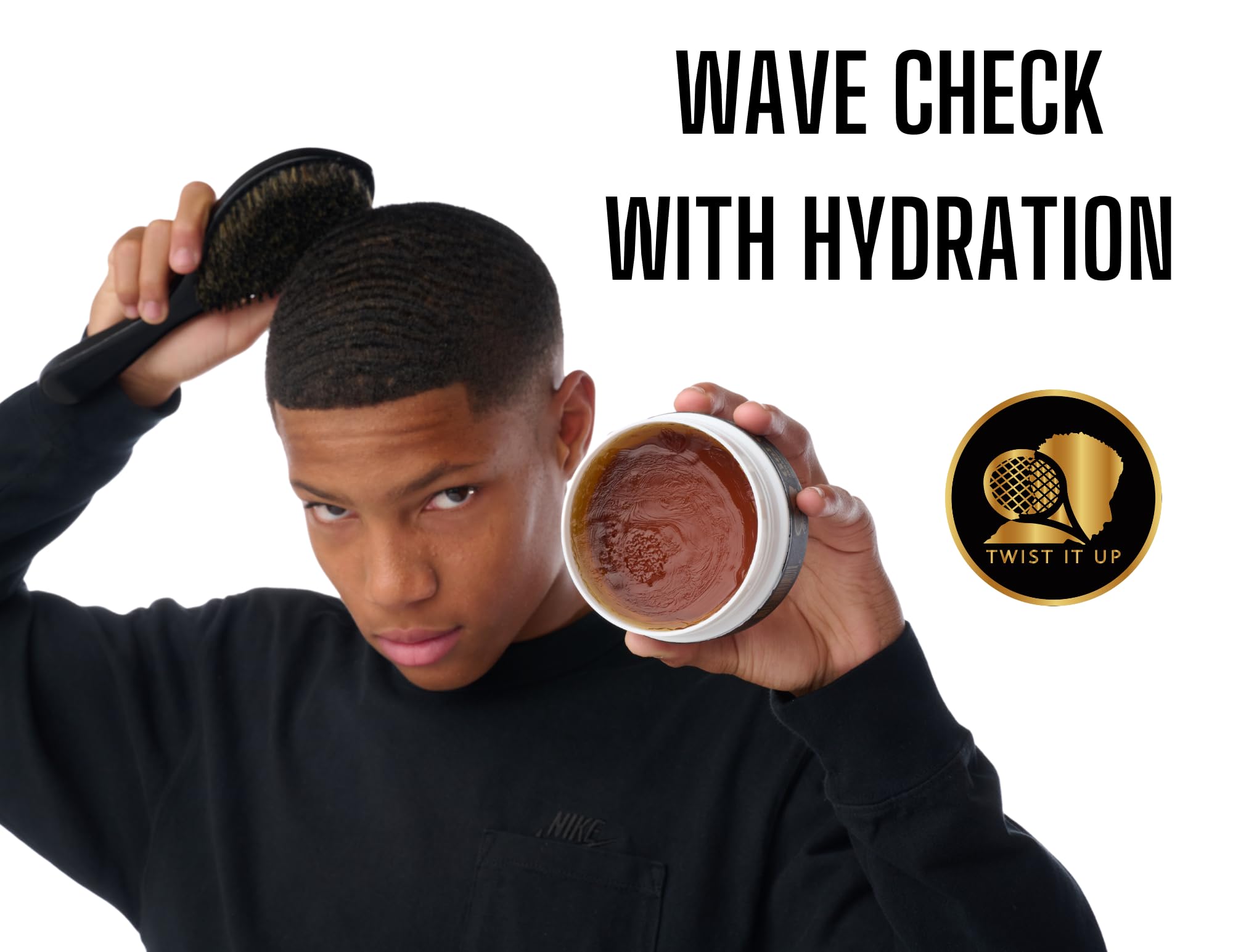 Twist It Up New Hair Gel Wax - Dreadlocks, Braids, Edges, Natural Curls, Natural Twist, Wave Pomade