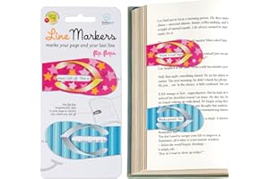 Gifts for Readers & Writers Linemarker Magnetic Bookmarks - Set of 2 | Page Holder Set | Book Holder Clips for Reading | Styl