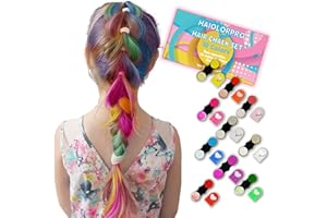 HAIOLORPRO 10PCS Hair Chalk for Girls, Temporary Hair Color Washable, Temporary Hair Dye for Kids Women Men, Gifts for Teens Girls, Boys, Kids, Halloween, Cosplay, Party