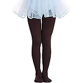 Frola Tights for Girls 40 Denier Semi Opaque Soft Pantyhose Ballet Dance Panty Footed Tights