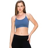 Kurve American Made Basic Crop Tank Top Bra Cami, UV Protective Fabric UPF 50+ (Made with Love in The USA)