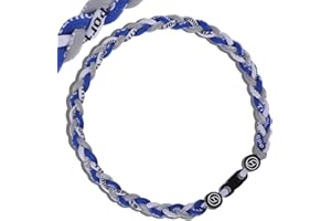 HOOCAS Premium Baseball Necklaces w/Fashion Three Color Rope Braided Tornado, A Sporty Gift Idea, Great Gift Giving for Sports Fans, Baseball Players, Parties, Gameday, Birthday