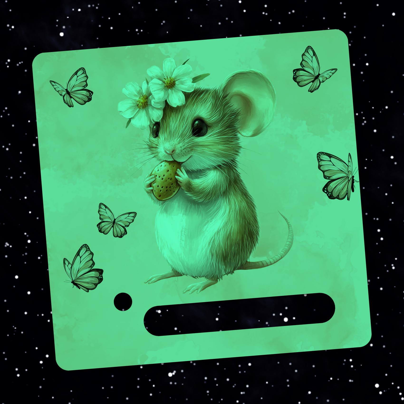 yabaduu Protective Film Cover for Toniebox Perfect Fit Self-Adhesive Child-Friendly Film Accessories for Children Toys (Y031-41 Mouse, Glow-in-the-